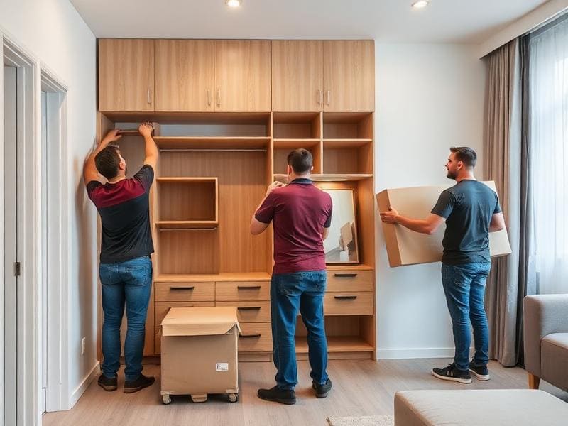 فريق عمل متخصص في نقل العفش